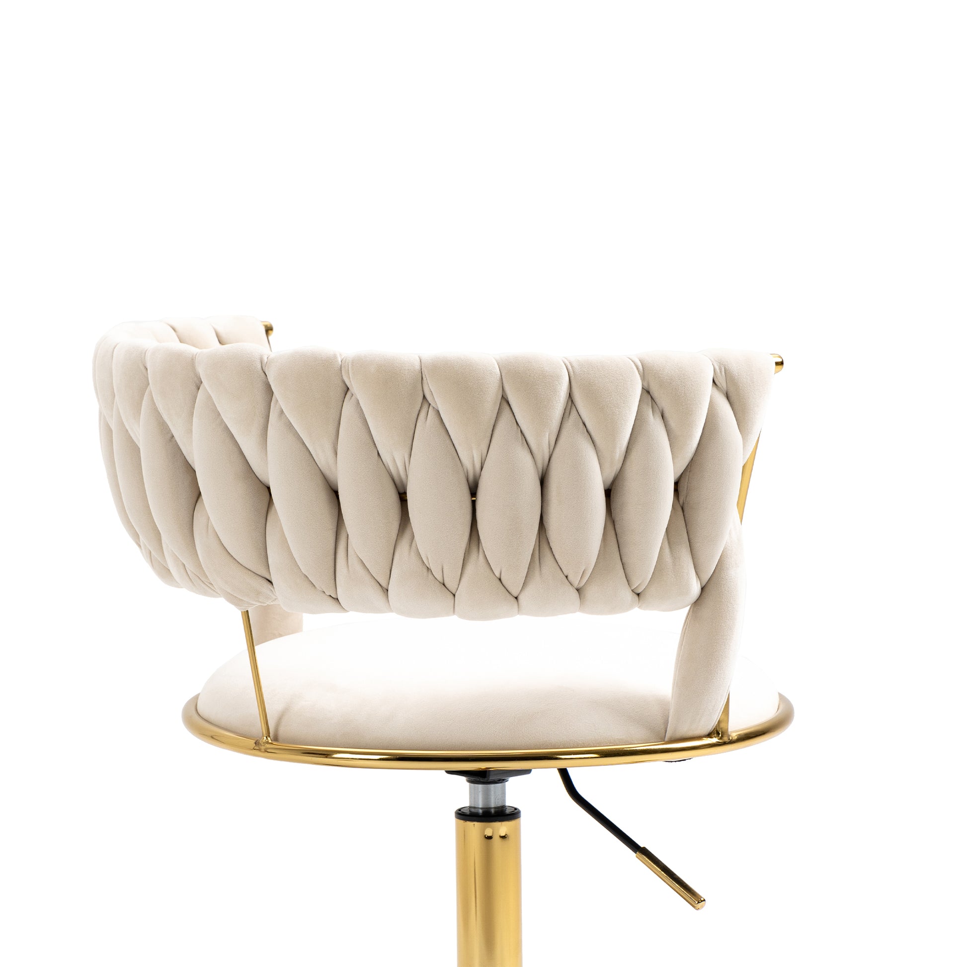 Coolmore Home Office Desk Chair, Vanity Chair, Modern Adjustable Home Computer Executive Chair Swivel Task Chair For Small Space, Living Room, Make Up, Studying Ivory Polyester