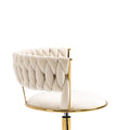 Coolmore Home Office Desk Chair, Vanity Chair, Modern Adjustable Home Computer Executive Chair Swivel Task Chair For Small Space, Living Room, Make Up, Studying Ivory Polyester