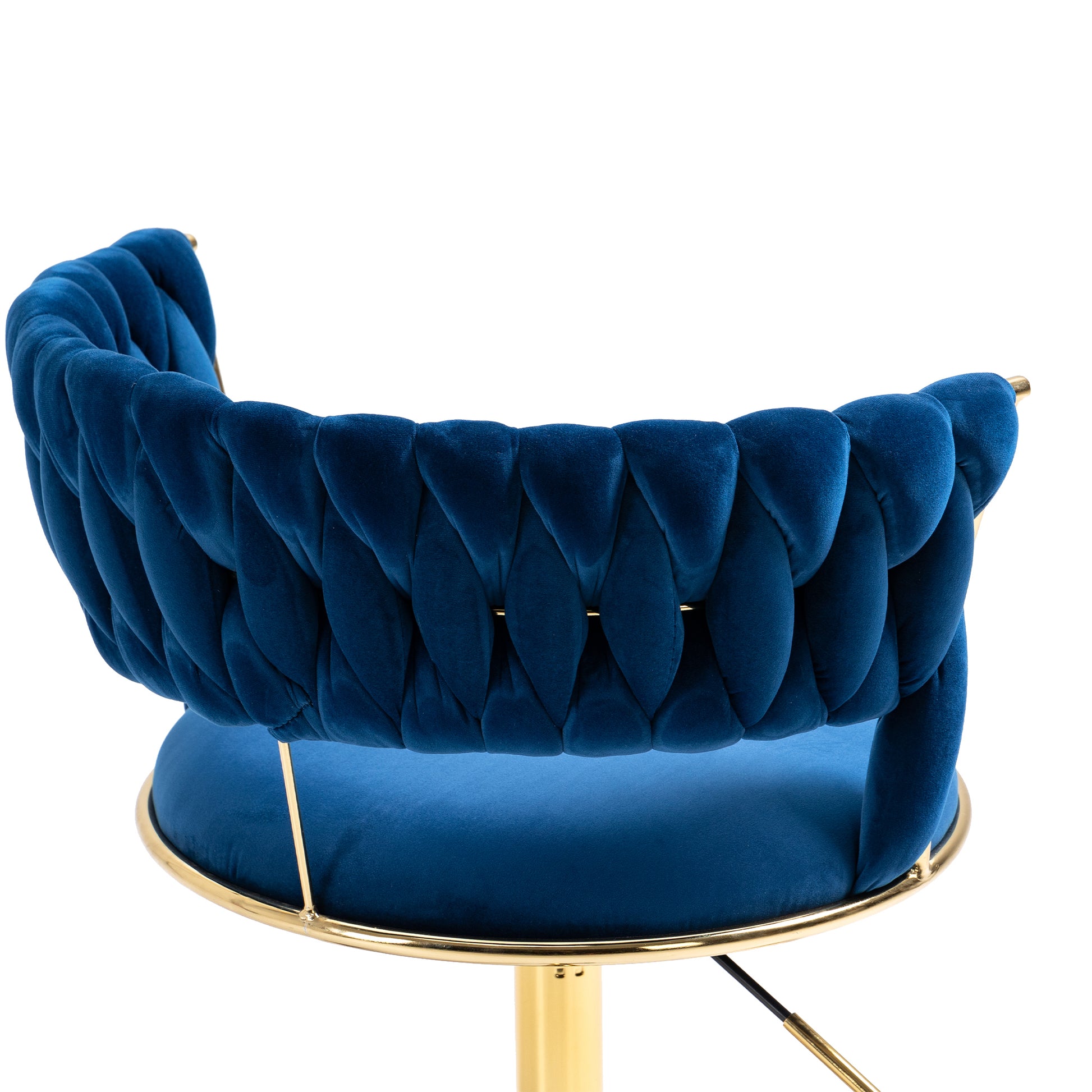 Coolmore Home Office Desk Chair, Vanity Chair, Modern Adjustable Home Computer Executive Chair Swivel Task Chair For Small Space, Living Room, Make Up, Studying Navy Polyester