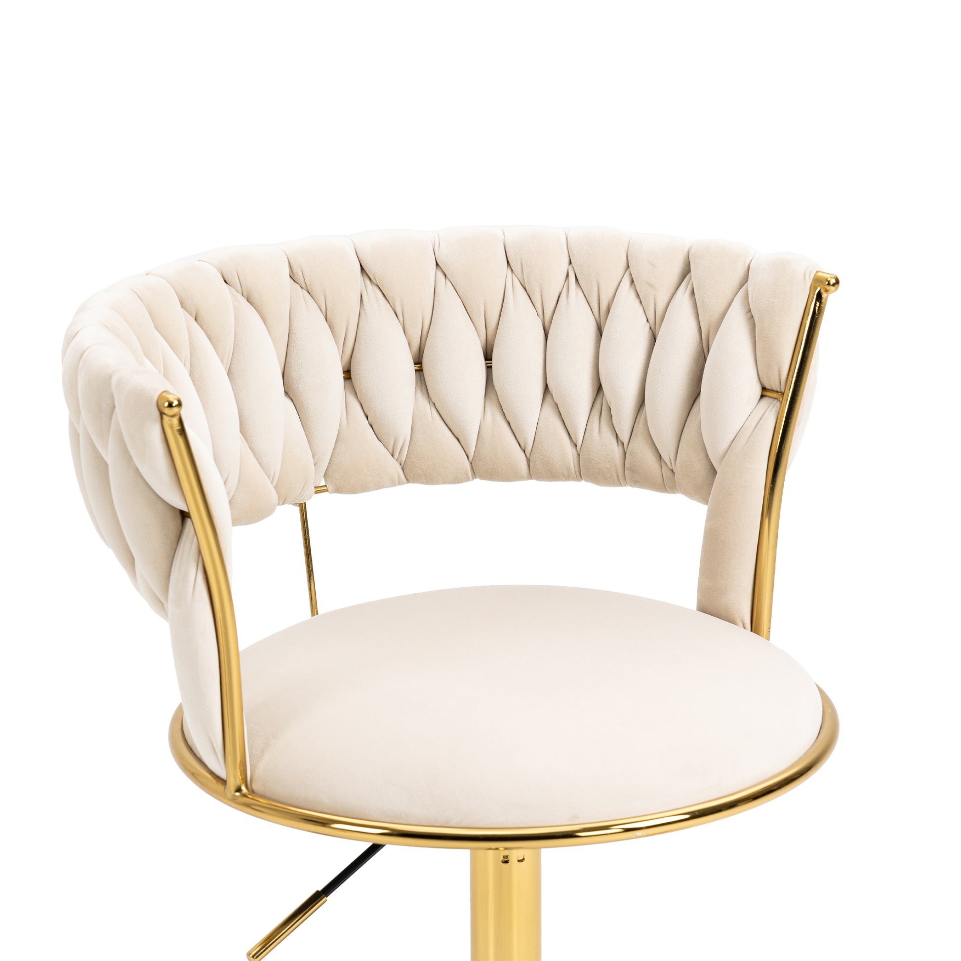 Coolmore Home Office Desk Chair, Vanity Chair, Modern Adjustable Home Computer Executive Chair Swivel Task Chair For Small Space, Living Room, Make Up, Studying Ivory Polyester