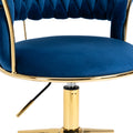 Coolmore Home Office Desk Chair, Vanity Chair, Modern Adjustable Home Computer Executive Chair Swivel Task Chair For Small Space, Living Room, Make Up, Studying Navy Polyester