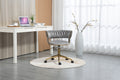 Coolmore Home Office Desk Chair, Vanity Chair, Modern Adjustable Home Computer Executive Chair Swivel Task Chair For Small Space, Living Room, Make Up, Studying Gray Polyester