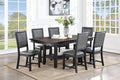 1Pc Dining Table Dark Coffee Finish Kitchen Breakfast Dining Room Furniture Table W Storage Shelve Rubber Wood Coffee Gray Dining Room Contemporary,Modern Rubberwood Solid Wood
