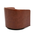 Trenton Swivel Arm Chair Caramel Caramel Foam Pu Leather
