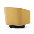 Garland Goldenrod Wood Base Swivel Chair Golden Foam Polyester