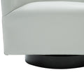 Garland Dove Grey Wood Base Swivel Chair Grey Foam Pu Leather
