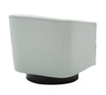 Garland Dove Grey Wood Base Swivel Chair Grey Foam Pu Leather
