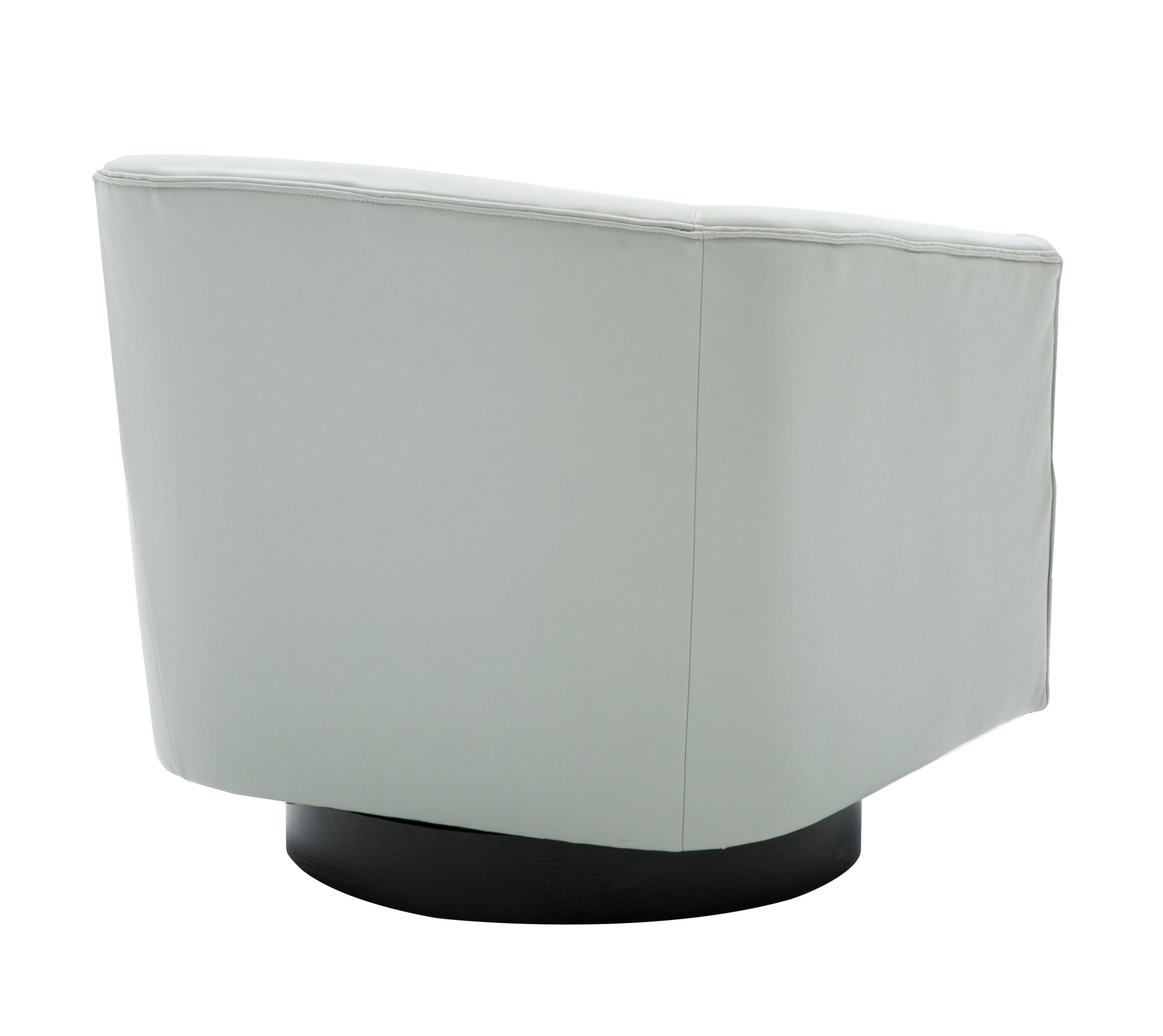 Garland Dove Grey Wood Base Swivel Chair Grey Foam Pu Leather
