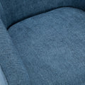Garland Cadet Blue Wood Base Swivel Chair Blue Foam Polyester
