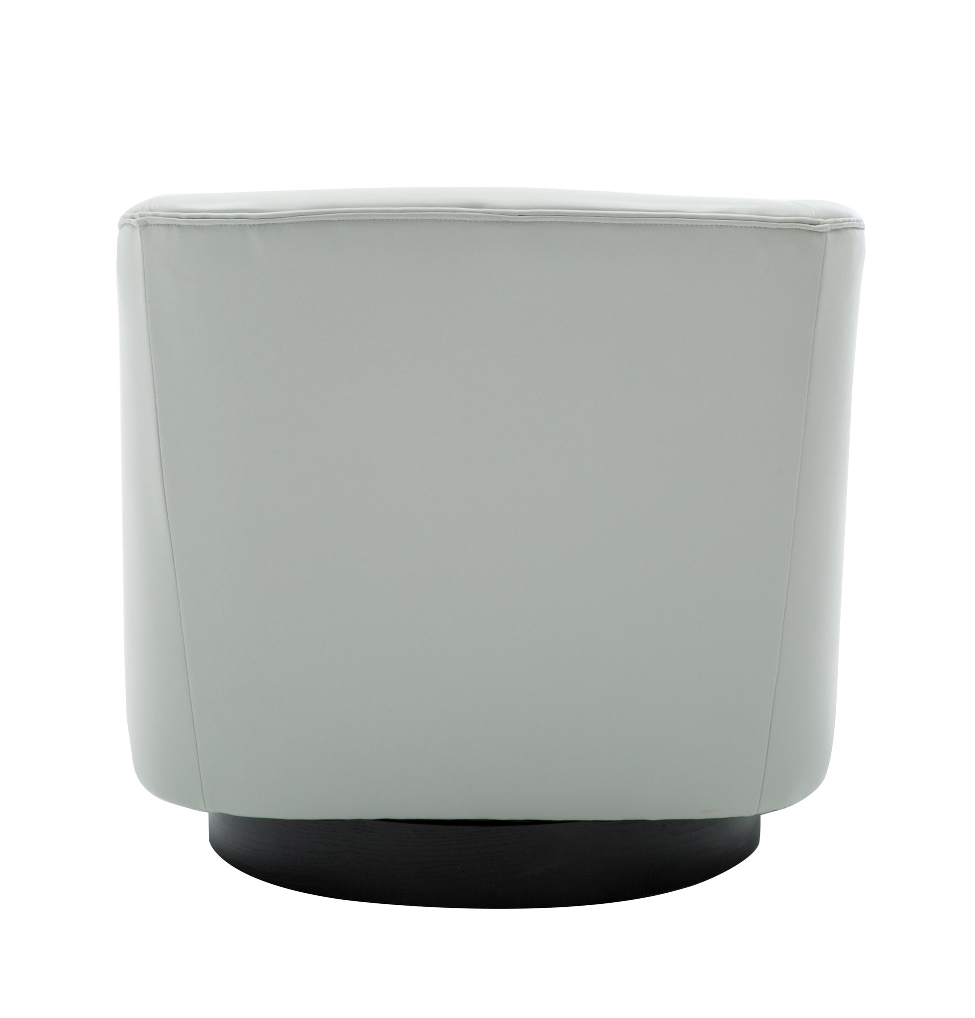 Garland Dove Grey Wood Base Swivel Chair Grey Foam Pu Leather