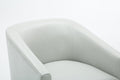 Garland Dove Grey Wood Base Swivel Chair Grey Foam Pu Leather