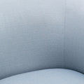 Earl Sky Blue Skirted Swivel Chair Light Blue Foam Polyester