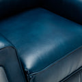 Landis Navy Blue Traditional Lift Chair Navy Blue Foam Pu Leather