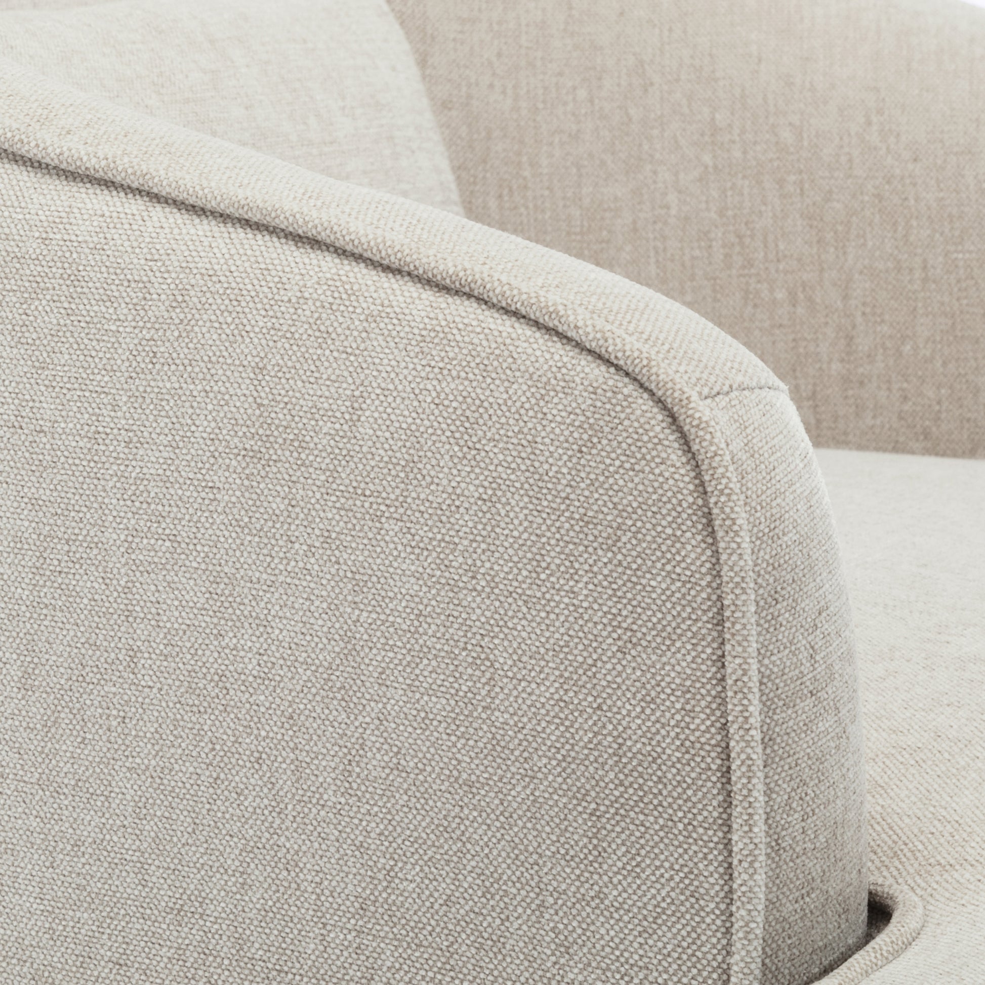 Fenton Upholstered Arm Chair Sea Oat Natural Foam Polyester