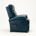 Landis Navy Blue Traditional Lift Chair Navy Blue Foam Pu Leather