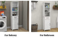 Floor Standing Cabinet With 1 Door And 1 Drawer White White Mdf