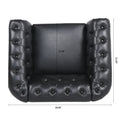 3 Piece Configurable Living Room Set Black Pu