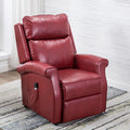 Landis Red Traditional Lift Chair Red Foam Pu Leather