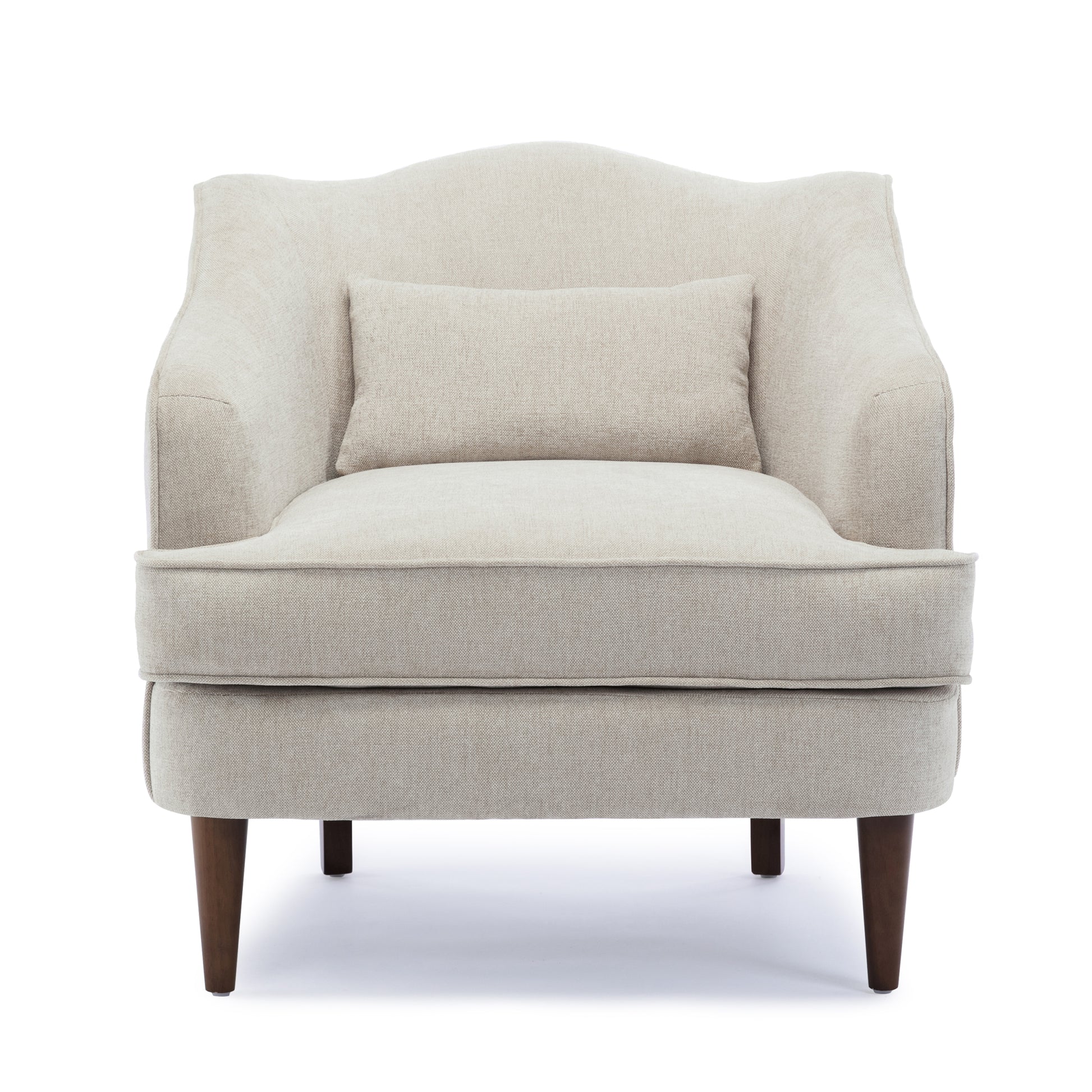 Fenton Upholstered Arm Chair Sea Oat Natural Foam Polyester