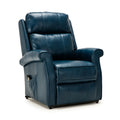 Landis Navy Blue Traditional Lift Chair Navy Blue Foam Pu Leather