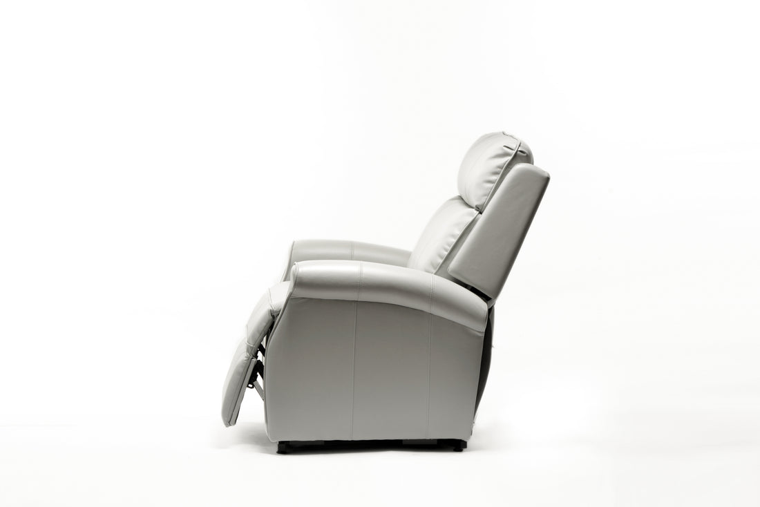 Landis Ivory Traditional Lift Chair Ivory Foam Pu Leather