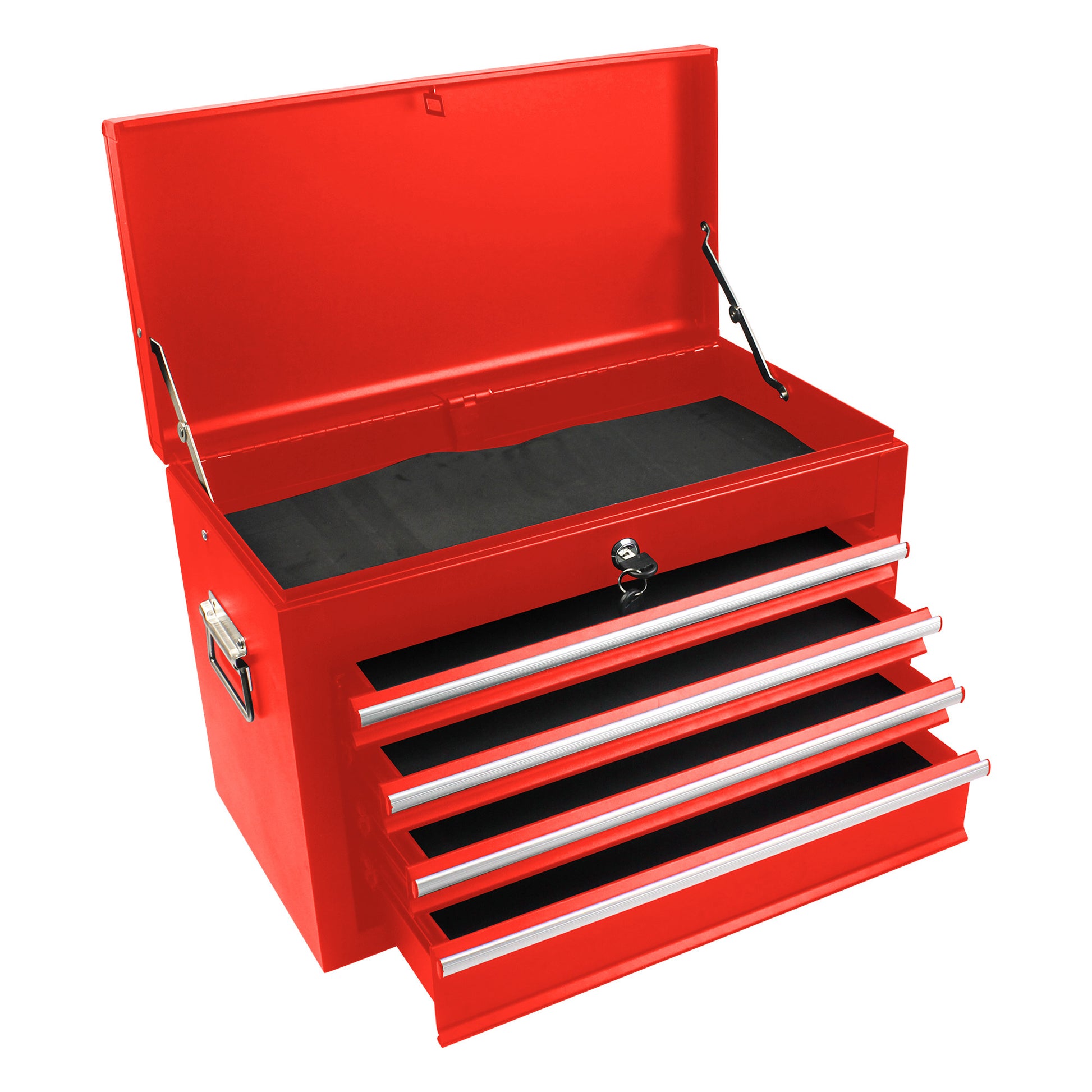 High Capacity Rolling Tool Chest With Wheels And Drawers, 6 Drawer Tool Storage Cabinet Red Red Steel