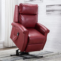 Landis Red Traditional Lift Chair Red Foam Pu Leather