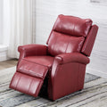 Landis Red Traditional Lift Chair Red Foam Pu Leather