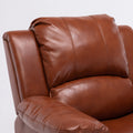 Charlotte Caramel Leather Gel Recliner Caramel Foam Pu Leather