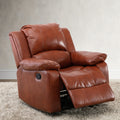 Charlotte Caramel Leather Gel Recliner Caramel Foam Pu Leather