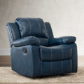 Charlotte Navy Blue Leather Gel Recliner Navy Blue Foam Pu Leather