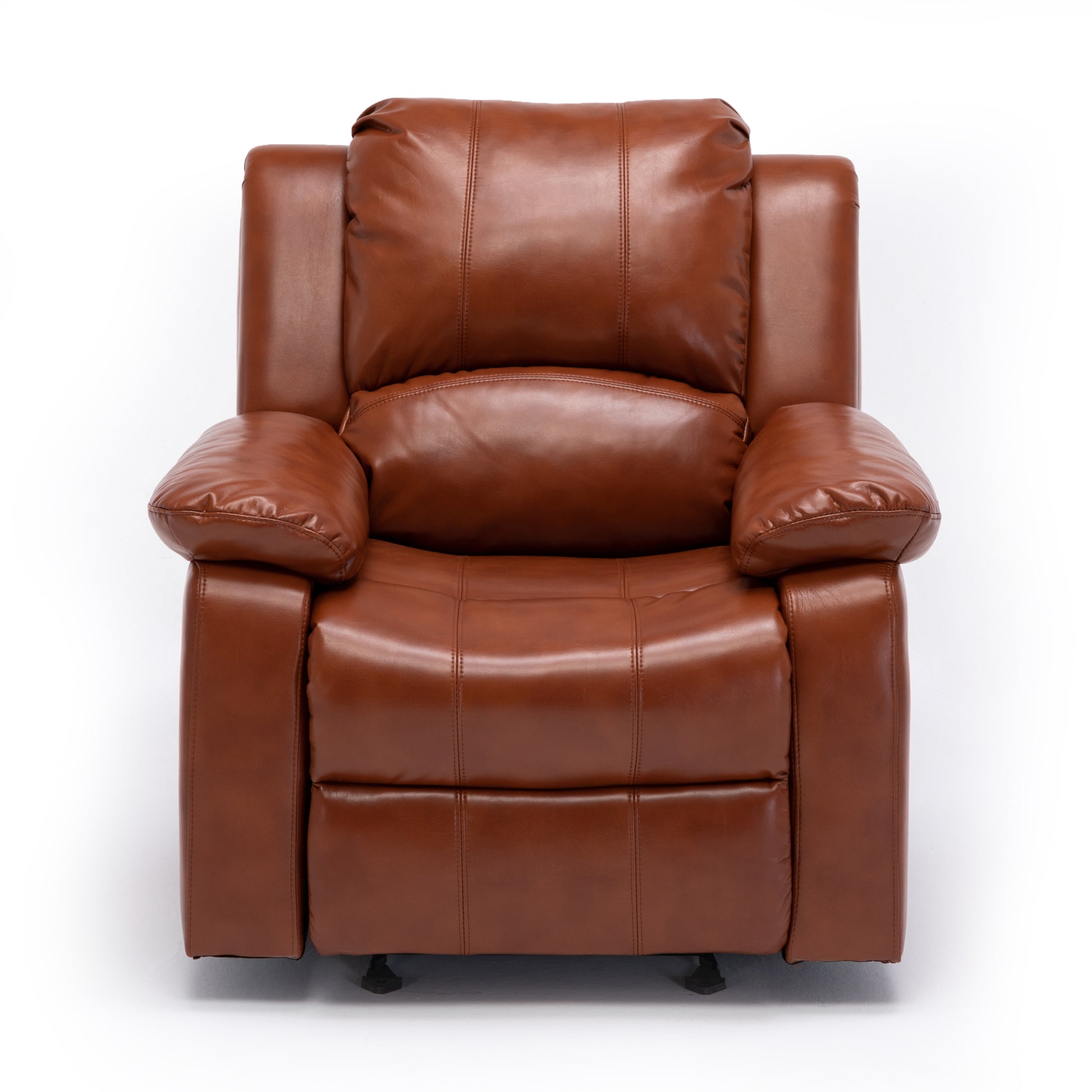 Charlotte Caramel Leather Gel Recliner Caramel Foam Pu Leather