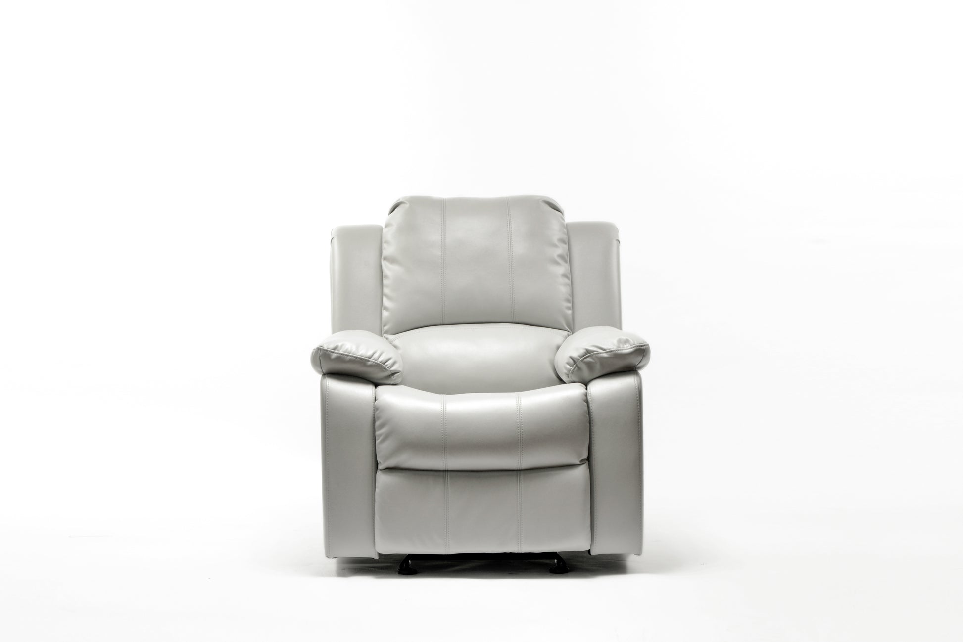 Charlotte Ivory Leather Gel Recliner Ivory Foam Pu Leather