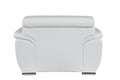 Genuine Leather Chair White Foam Leather