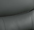 Genuine Leather Sofa Gray Foam Leather