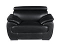 Genuine Leather Chair Black Foam Leather