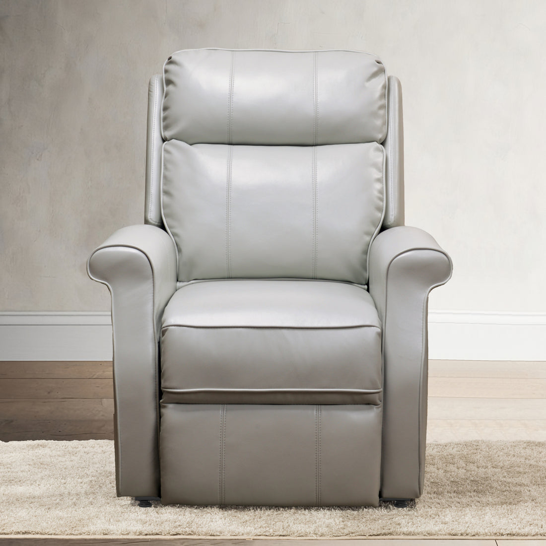 Landis Ivory Traditional Lift Chair Ivory Foam Pu Leather