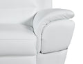 Genuine Leather Loveseat White Foam Leather