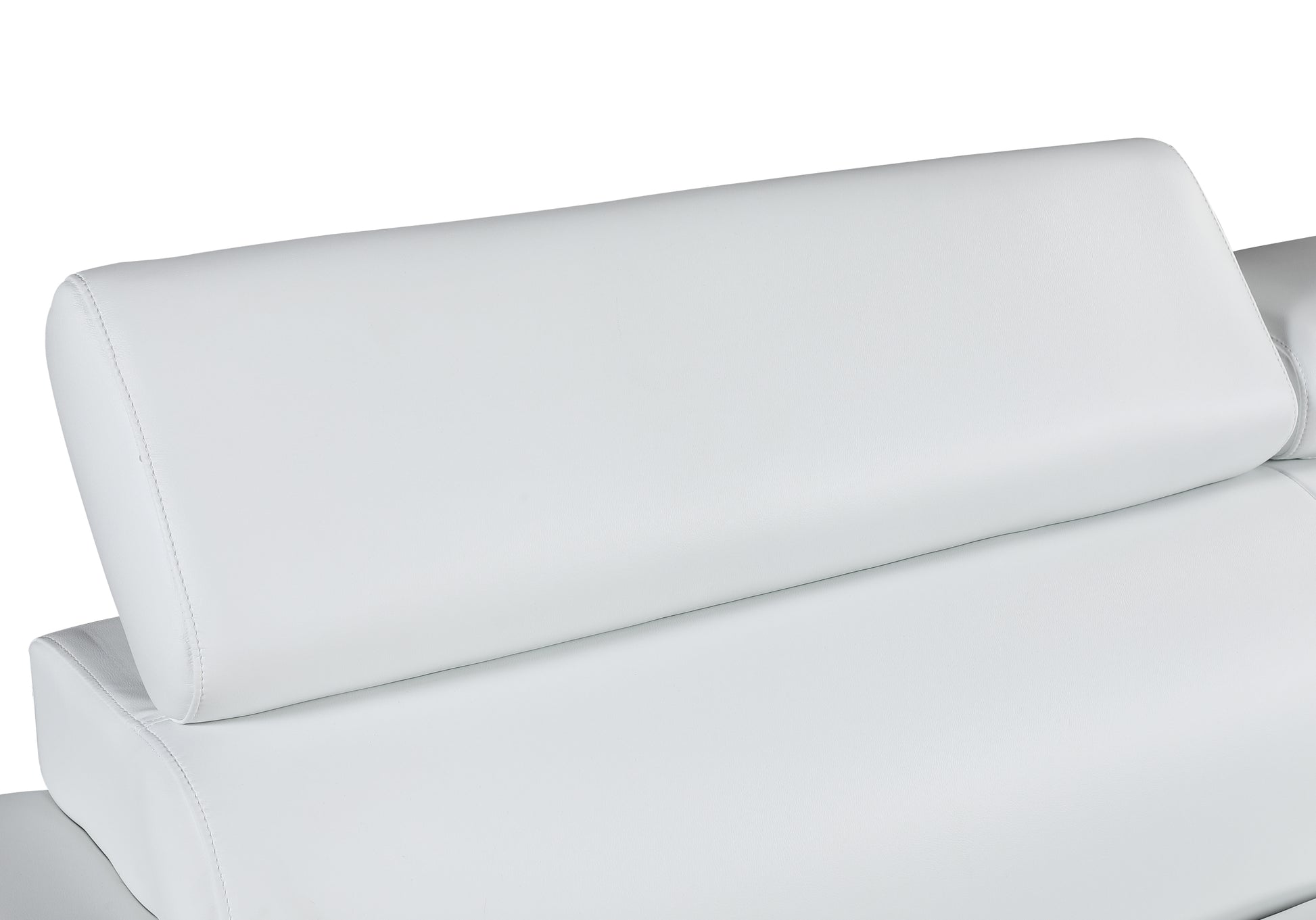 Genuine Leather Loveseat White Foam Leather