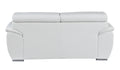 Genuine Leather Loveseat White Foam Leather