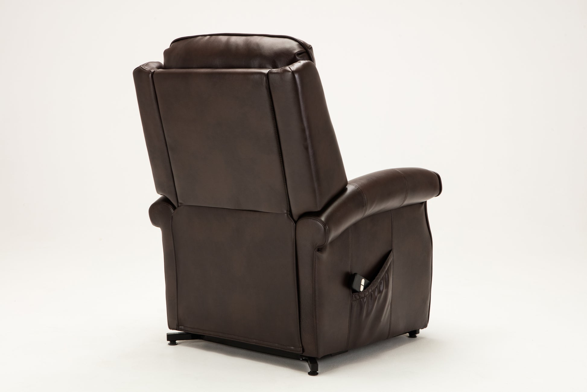 Landis Brown Traditional Lift Chair Brown Foam Pu Leather