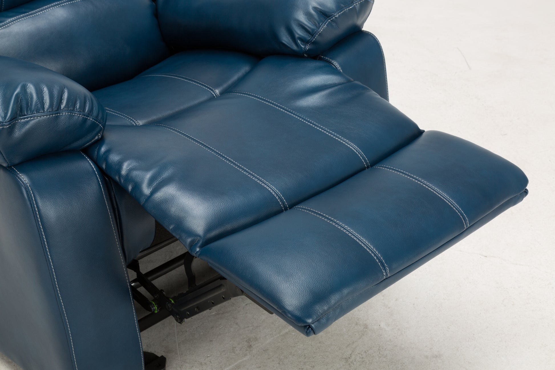 Charlotte Navy Blue Leather Gel Recliner Navy Blue Foam Pu Leather