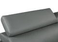 Genuine Leather Chair Gray Foam Leather