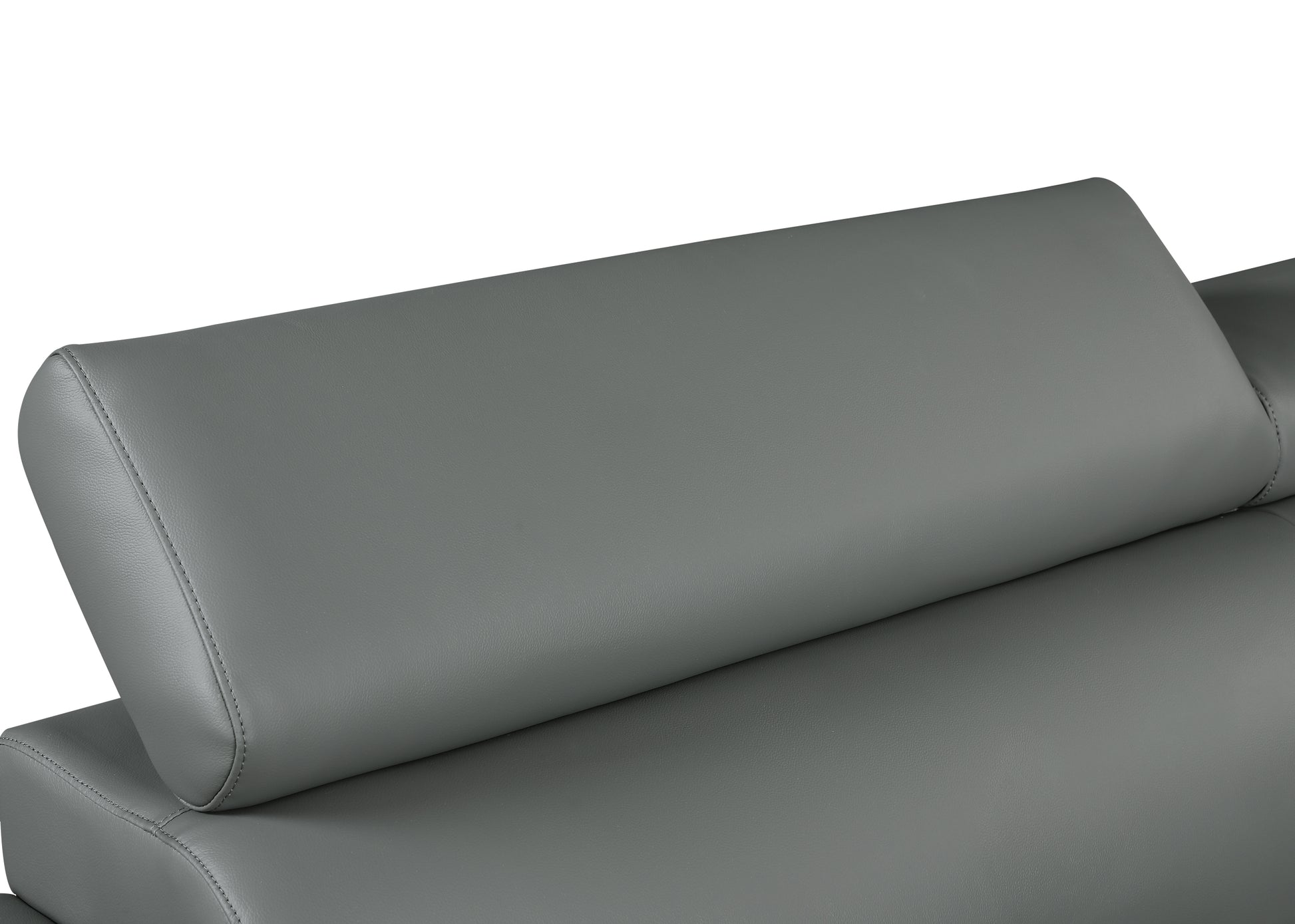 Genuine Leather Chair Gray Foam Leather