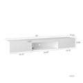 Floating Tv Stand Wall Mounted With 20 Color Leds,63