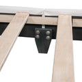 Full Size Upholstered Leather Platform Bed With Rabbit Ornament, White White Pu Leather