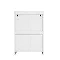 4 Drawer Dresser, Chest Of Drawers Without Handle, White Dresser For Bedroom 100% Waterproof, Modern Wooden Cabinet With Sturdy Frame For Living Room, Entryway, Bedroom, Hallway, Office White Mdf