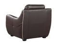 Genuine Leather Chair Brown Foam Leather