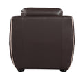 Genuine Leather Chair Brown Foam Leather