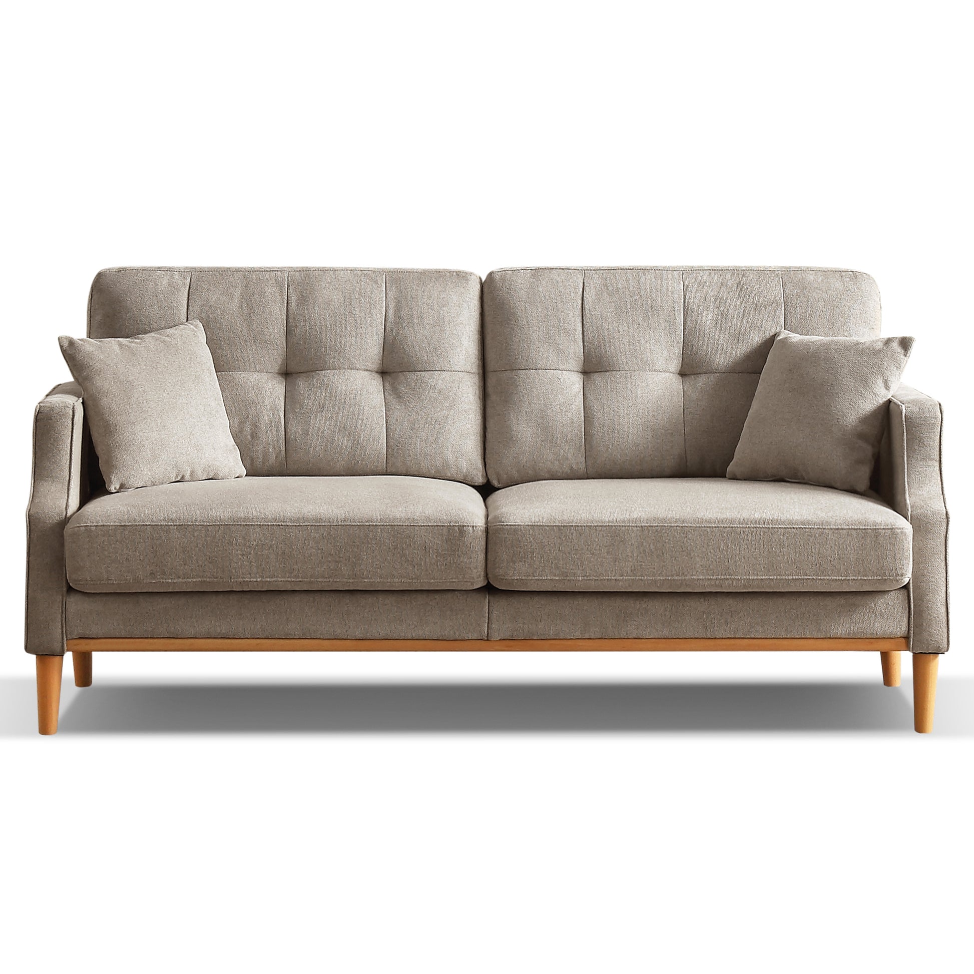 Living Space Sofa 3 Seater With Waterproof Fabricusb Charge Port Light Gray Foam Fabric 3 Seat